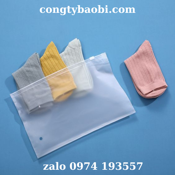 Túi zip khóa kéo đựng sản phẩm ngành may